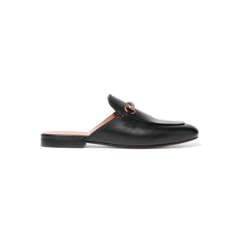 GucciPrincetown horsebit-detailed leather slippers