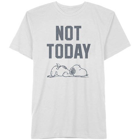 Junior's Not Today Snoopy Graphic T-Shirt