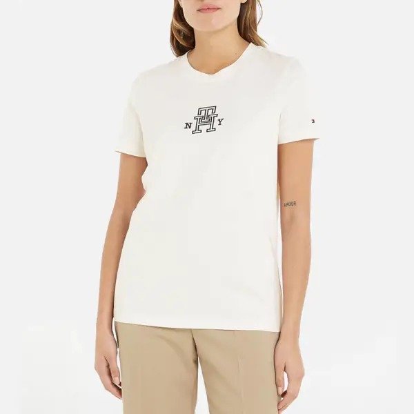 Varsity Cotton Crewneck T-Shirt