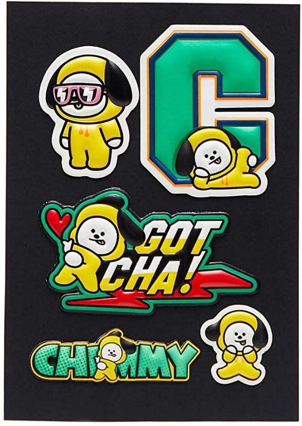 Official Merchandise by Line Friends - CHIMMY Character 5 Piece Decal Stickers