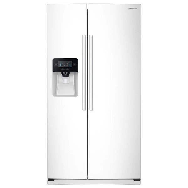 25 cu. ft. Side-by-Side Refrigerator with LED Lighting in White Refrigerator - RS25J500DWW/AA | Samsung US