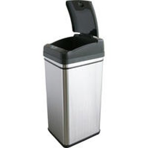 iTouchless 13 Gallon Deodorizer Filtered Infrared Sensor Automatic Trash Can