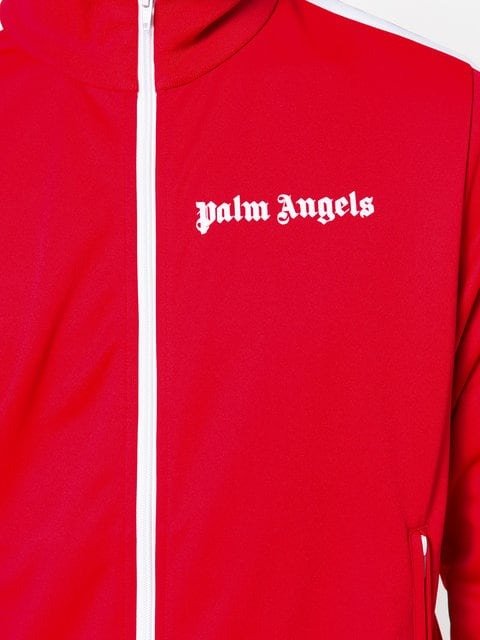 Palm Angelsstripe trim zip-up jacket