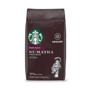 Starbucks Dark Roast Ground Coffee — Sumatra — 100% Arabica — 1 bag (18 oz.)