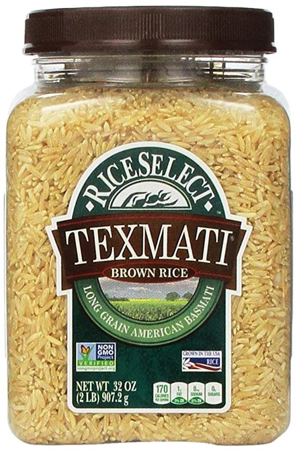 Rice Select Texmati Brown Rice In Jar, 32-Ounce