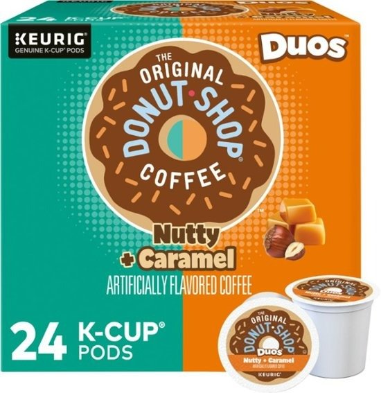- Duos Nutty + Caramel K-Cup Pods, 24 Count