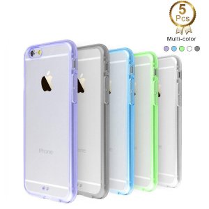 iPhone 6 / 6s 5 Pack Ace Teah Ultra Thin Slim Crystal Clear Back Panel