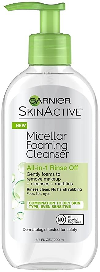 SkinActive Micellar Foaming Face Wash, For Oily Skin, 6.7 fl oz