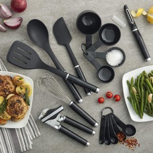 KitchenAid Classic Tool and Gadget Set, 15-Piece Black