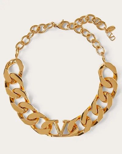 VLOGO CHAIN METAL CHOKER for Woman | Valentino Online Boutique