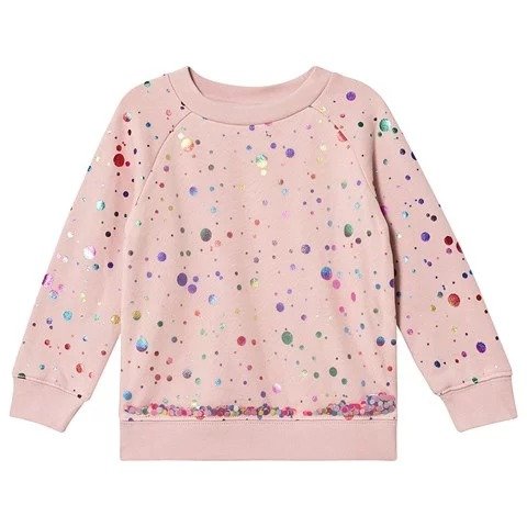 Pink Rainbow Sequin and Spot Sweatshirt | AlexandAlexa