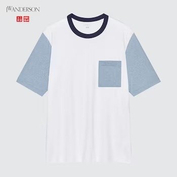 Short-Sleeve Pocket T-Shirt (Color Block) (JW Anderson)
