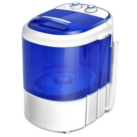 Costway Small Mini Portable Compact Washer Washing Machine 7lbs Capacity Blue
