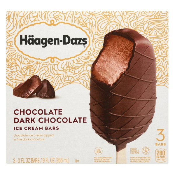 Haagen-Dazs 黑巧克力冰淇淋棒 3条装
