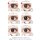 eRouge [1 Box 6 pcs] / 2weeks Disposal 2Weeks Disposable Colored Contact Lens DIA14.1/14.5mm