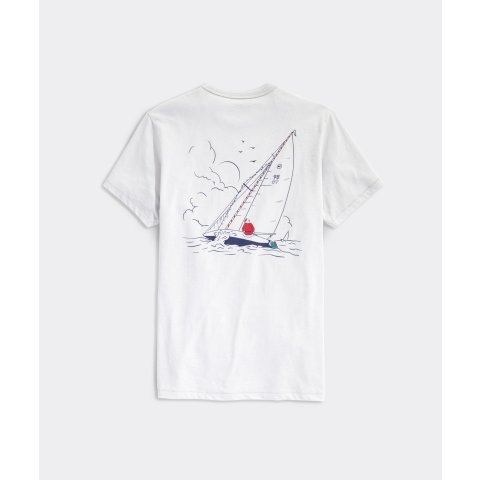 Vineyard VinesSailing Santa Short-Sleeve Dunes Tee