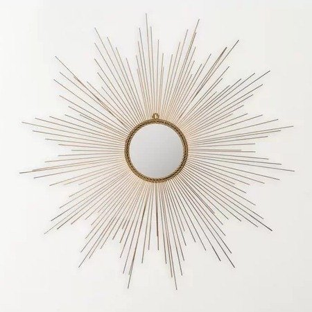 Marinda Braided Gold 41-inch Sunburst Mirror