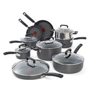 T-fal Nonstick Thermo-Spot Heat Indicator 15-Piece Cookware Set
