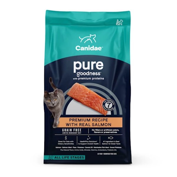 PURE Grain Free Limited Ingredient Salmon Dry Cat Food, 10 lbs. | Petco