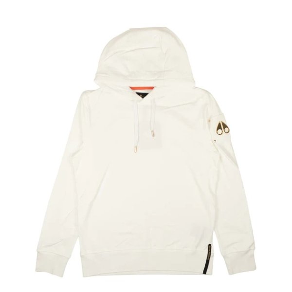 men's white cotton foxley hoodie