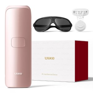 UlikeLaser Hair Removal for Women and Men, Air 3 IPL Hair Removal with Sapphire Ice-Cooling System for Painless & Long-Lasting Result, Flat-Head Window for Body & Face at-Home Use,Pink