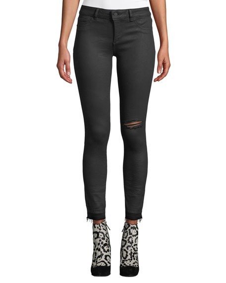 Margaux Instasculpt Ankle Skinny Jeans with Raw Hem
