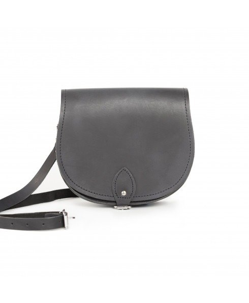 Avery Saddle Bag - Premium Vintage Black