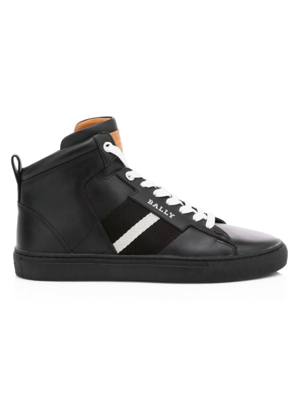 - Hedern New High-Top Leather Sneakers