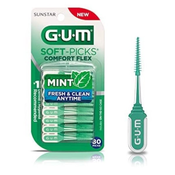 GUM-6705R 软毛牙缝清洁棒 80支