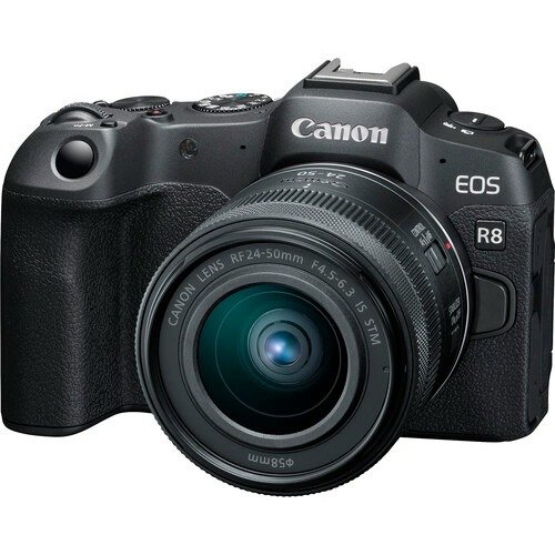 EOS R8 Mirrorless Camera with RF 24-50mm f/4.5-6.3 IS STM Lens