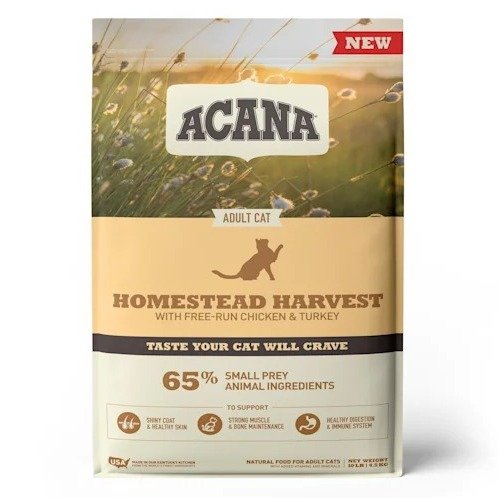 Homestead Harvest Chicken Turkey and Duck Dry Cat Food, 10 lbs. | Petco