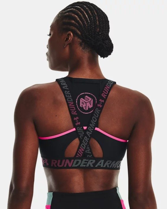 Women's Armour® Mid Crossback Pocket Run Sports Bra