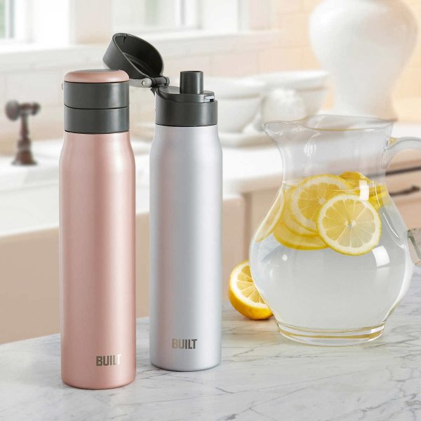 Ello Ultra Clean 24 fl oz Stainless Steel Insulated Water Bottle, Lilac 