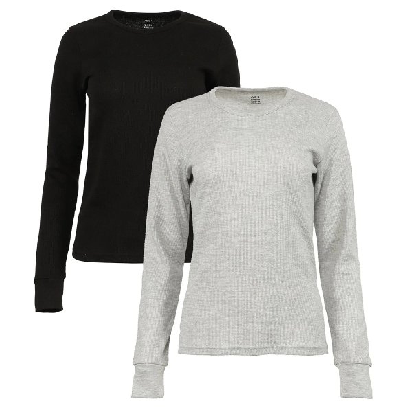 Women's 2-Pack Thermal Long Sleeve Crew