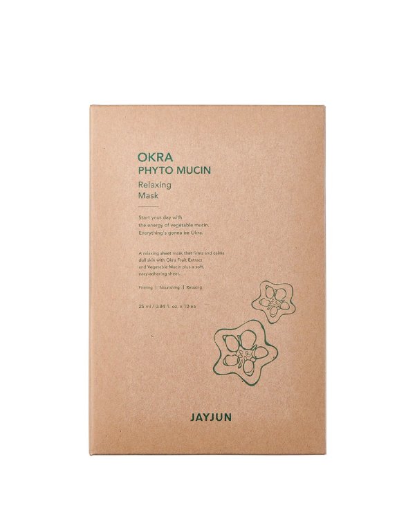 Okra Phyto Mucin Relaxing Mask - 10 Sheets | MR24