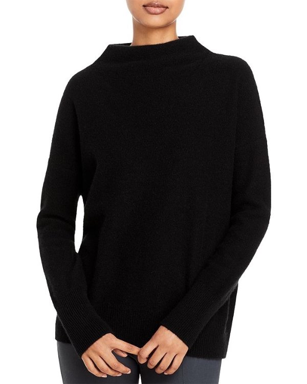 Boiled Cashmere Funnel Neck Sweater | Bloomingdale's