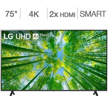 75 英寸 LG UQ8000 系列 4K 超高清电视 