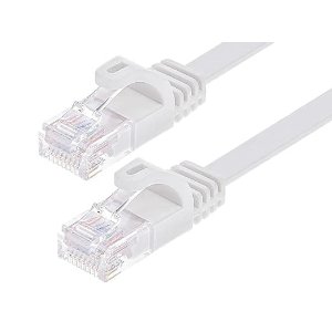 MonopriceFlat Cat6 Ethernet Patch Cable - Snagless, 550MHz, UTP, 30AWG, 10 Feet, Black - Flexboot Series