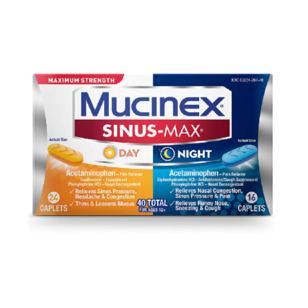 Mucinex日夜强效缓解鼻炎药