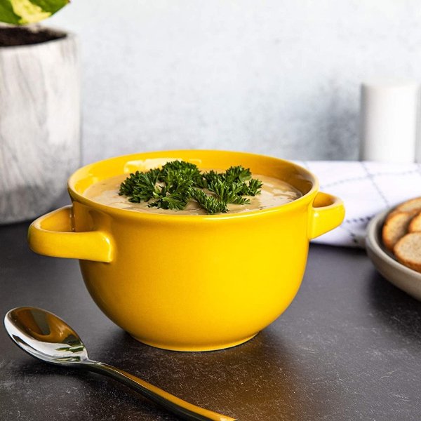 Soup Crocks with Handles, Ceramic Make, Soup