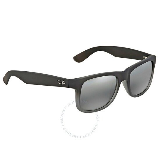 Ray Ban Justin Classic Silver Gradient Mirror Square Men's Sunglasses RB4165 852/88 51