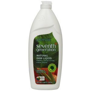 Seventh Generation Natural Dish Liquid, Lemongrass & Clementine Zest, 25-Oz. Bottles (Pack of 6)