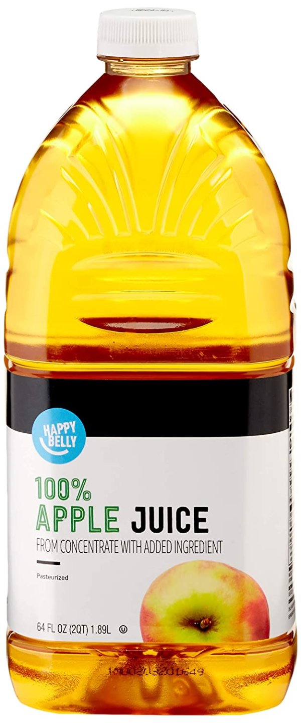 Amazon Brand -100% Apple Juice from Concentrate, 64 Ounce