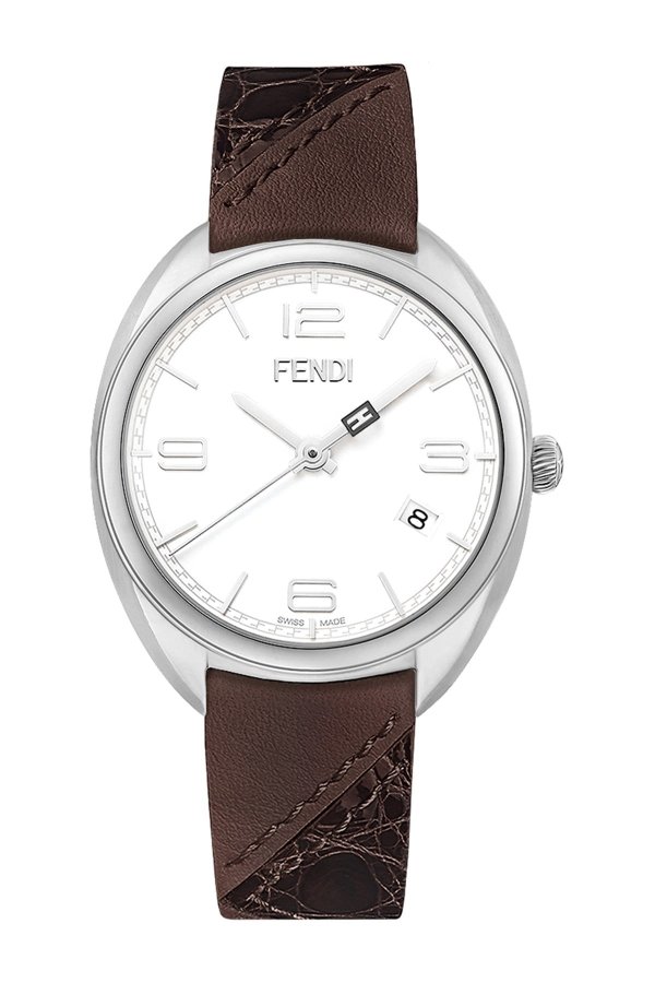 Women's Momento Fendi Quartz Leather Strap Watch, 34mm