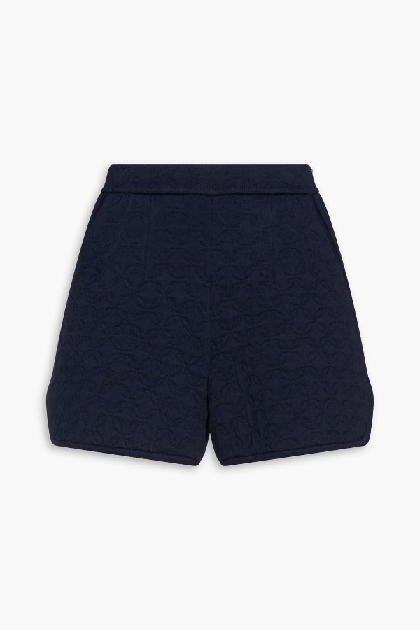 Jacquard-knit shorts
