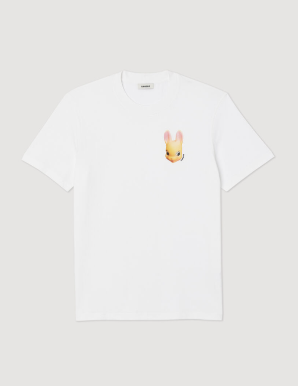 Rabbit print T-shirt