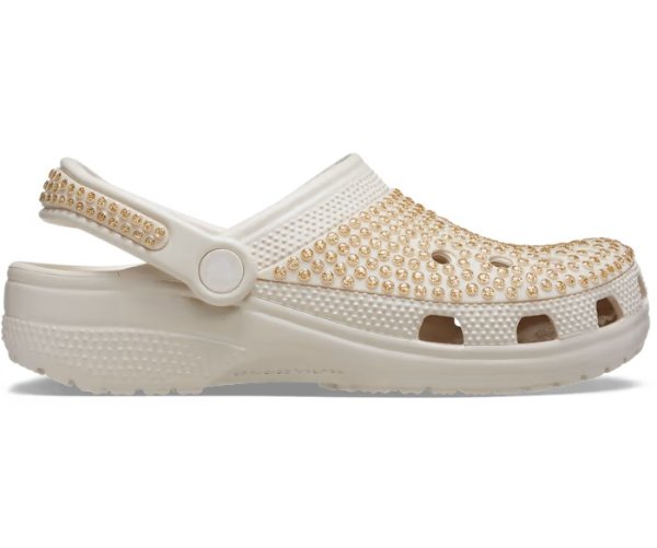 White crocs cheetah online strap