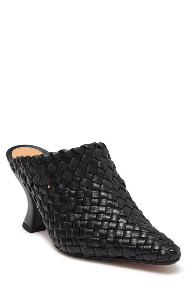 Woven Leather Mule