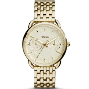 Fossil Women&#39;s ES3714 Tailor Gold-Tone Stainless Steel Watch