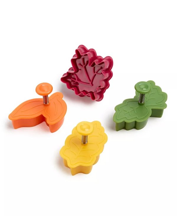 Harvest 4-Pc. Leaf Pie Crust & Pastry Cutters Set, Created for Macy's